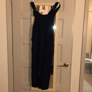 NAVY cotton overalls